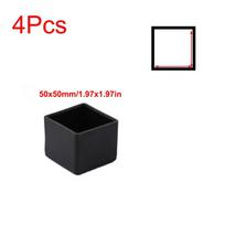 Kvadratiniai Stalo Kojų Kepurėliai Neslystantys Baldų Lyginimo Kojelės Kėdės Kojų Kepurėliai Baldų Apsauga Square 50x50mm