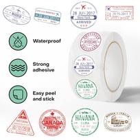 500 Sheets/roll New Hot-selling Tape Passport Stamp Handbook Material Decorative Envelope Seal Dots