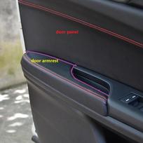 Gray Color For Honda Civic 10th Gen 2016 2017 Car Interior Door Handle Panel / Center Control Armrest Microfiber Leather Gray Center Armrest