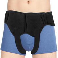 Abdominal Belt For Men Inguinal Support Truss Belt Adjustable Groin Straps Abdominal Support Binder Double Waist Strap Guard Man M beige