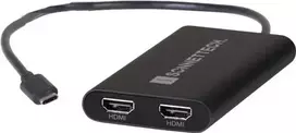 Sonnet USBC-DHDMI vaizdo kabelis-adapteris USB Type-A 2 x HDMI juodas (USBC-DHDMI)