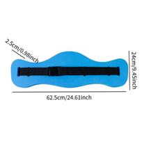 Swim Belt Adjustable Auxiliary Buoyancy Belt EVA Foam Swim Floating Belt Waist Belt for Swimming Pool Fitness Workout blue