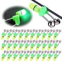 30pcs Night Fishing Rod Bait Alarm Bell With Dual Ring Bells Fishing Indicator Fish Bait Alarm Portable Fishing Accessories Bell + LED light#1