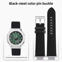 GA2100 GA2110 modifikuotas nailoninis laikrodžio dirželis ir korpusas, skirtas Casio G-shock GA-2100 GA-2110 GM-2100, drobės vyriškas žalias laikrodžio dirželis, metalinis rėmelis For GA2100 GM2100