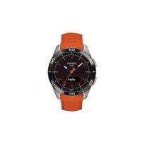Tissot Quartz Movement 50M Waterproof Watch 43.75Mm Black Dial Titanium Case Silicone Strap Unisex Watches T153.420.47.051.02 Black Dial