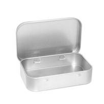 Metal Container with Lid Tinplate Small Empty Jewelry Organizer Slide Cover Case sidabras