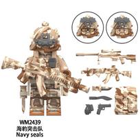 Ww2 Wm6147 Military Special Forces Weapons Soldier Ksk Alpha Snow Leopard Navy Seals Dleta Figura Model Toys For Kids Adults Children's Birthday Gift