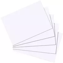 Kortelės indeksinės Herlitz 10621308 Baltos 100 vnt.