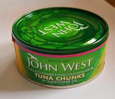 Tunų gabaliukai aliejuje, JOHN WEST, 145/95g