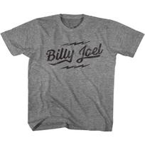 Billy Joel Logo Heather Youth T-Shirt 2XL
