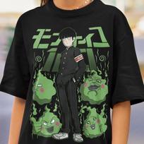 Unisex, Mob Psyhco 100 Shirt, PsychoHelmet Anime Shirt, Funny Shigeo and Dimple, Japanese Anime Otaku GIFT, Psycho Manga, Psyhco 100 Tshirt M
