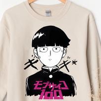 Unisex, Mob Psyhco 100 Sweater, PsychoHelmet Anime, Funny Shigeo Tired 100, Japanese Anime Otaku GIFT, Psycho Manga, Psyhco 100 Sweatshirt L