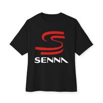 Ayrton Senna Logo Brazilian Racing Legend Logo Unisex Oversized Tees T-Shirt Size S-3XL 2XL