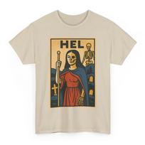 Hel Norse Goddess T-Shirt: Retro Comic Pagan Graphic Tee M