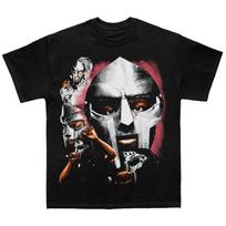 Mf Doom Vintage Collage Portrait Tshirt Unisex Unisex Classic Hip Hop Rap Streetwear Casual Cotton Short Sleeve Tops S