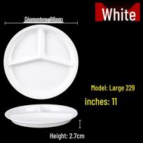 Shengxinhui Melamine Oval Divided Canteen Meal Plate