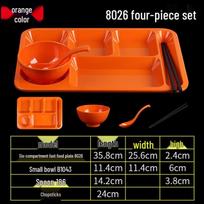 Eco-Friendly Melamine Divided Canteen Plate