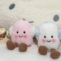 Cloud Soft Marshmallow Earmuffs Short Plush Playful Winter Accessory for Youth (7-14 Years) Nordic Style Warmth Sponge Filling 9cm