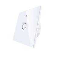 WiFi Smart Touch Wall Switch with Multi-Control Association 2/3 Way , Relay Status Optional,Backlight On/Off (as the picture,86mm*86 mm&Eu Standard)