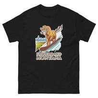 Snowboard Montana Big Horn Sheep USA Snowboarding Animal T-Shirt L
