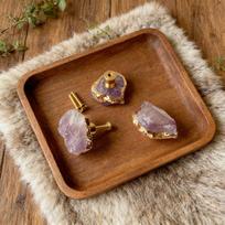 Natural Crystal Raw Stone Drawer Handle Gemstone Door Pulls Crystal Furniture Cabinet Drawer Handle for Decoration (Amethyst,One Size) ametistas