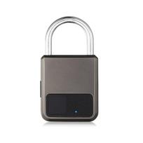 Biometric Smart Fingerprint Padlock Tuya App Control Waterproof Keyless Door Lock for Gym Lock School Backpack Luggage Security (as the picture,General&General)