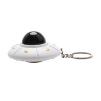 LED Light Flying Disc Keychain Pendant Spaceship Model Keyring Kids Toy UFO Keyring  Small Toy juoda