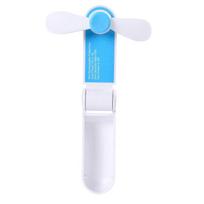 Handheld Fan Rechargeable USB Personal Mini Fan 1200mAh Battery Powered Fan Foldable Travel Fan  -Blue