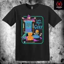 Steven Rhodes 'Let's Start a Cult' Dark Humor Horror Premium Cotton T-Shirt 2XL