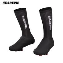 Darevie White Black Anti-slip Cycling Aero Overshoes Bicycle Shoe Cover Cycling Overshoes S juoda
