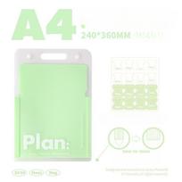 Planwith Friends Project Nous Series Organ File Bag, Large Opening A4 File Data Classification Storage Book