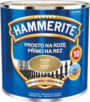 Hammerite Prosto Na Rdzę Metaliniai Dažai Auksinis Blizgus 0,25L