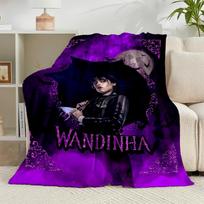 1PC Wednes-day Gothic  Flannel Blanket Gift, Suitable for Both Men And Women, Soft Ideal for Beds And Sofa, Birthday Or Christmas Gift 75x90cm