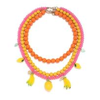 Stackable Multi-Layer Necklace Adjustable Necklace Set Creative Pendant Necklace  Vacation Resin