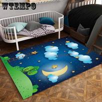 Animacinis filmas „Labos nakties“ kilimai Miegamojo vaikų žaidimų kilimėlis Minkštas flanelinis Atminties putplastis Didelio ploto Kilimėliai Kilimas 80*120 cm