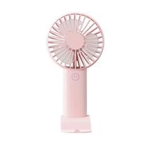 2024 Handheld Small Fan USB Portable Digital Display silentOffice DeskStudent on Dormitory Charging Outdoor  Fan gray