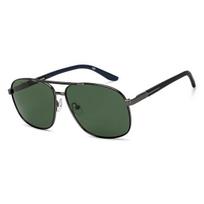 John Jacobs | Gunmetal - Grey | Full Rim Rectangular Stylish | Polarized and 100% UV Protected | Men & Women | Extra Wide | JJ S15860