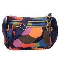 Feminine Nylon Shoulder Bag Multi-Pocket Durable Lightweight Crossbody Feminine Messenger High Quality Fashion orange