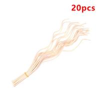 20Pcs Diffuser Stick Long Wavy Aroma Rattan Reed Fragrance Diffuser Replacement Refill Air Freshener Stick Home Fragrance Crafts smėlis
