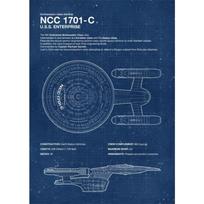 Šiuolaikiniai Star Trek brėžinių plakatai Drobės spaudiniai Tapyba Vintažinis sienų menas Paveikslai svetainei Namų dekoravimas Cuadros 21cm×30cm NoFrame
