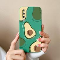 Phone Cover For Huawei P60 Y5 Y6 Y7 P30 P40 Y9 Y9A Cute Cartoon Avocado Pattern Soft Casing Smooth Liquid Silicone Shockproof Shell For Huawei Housing Huawei P30