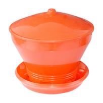 Automatic Chicken Feeder Backyard Livestock Rearing Equipment Chook Hen Duck raudona