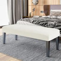 Nordic Elastic Velvet Bench and Stool Cover for Home, Hotel, or Piano 150x45x14 cm balta