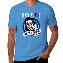 Masterboy  Dance 90s blue purple collectors edition TShirt street wear oversized graphic tee sublime plain t shirts men S