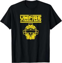 The Umpire Strikes Back Funny Baseball Humor Graphic Unisex T shirt XL
