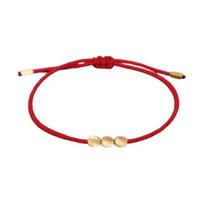 Friendship Bracelet with Charms Adjustable Handmade Temperament Ornamental Decorate Accessories Unisex Handmade Braided Bracelet for Daily Life raudona