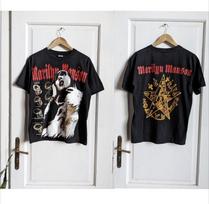 Vintage Marilyn Manson Merch The Evolution Of Mans Skull T-Shirt XXXXL