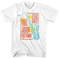 John Coltrane Star Poster White Adult T-Shirt XL