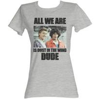 Bill and Ted Dust In The Wind Gray Heather Junior Women's T-Shirt M