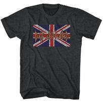 Def Leppard Flag Heather Adult T-Shirt 2XL